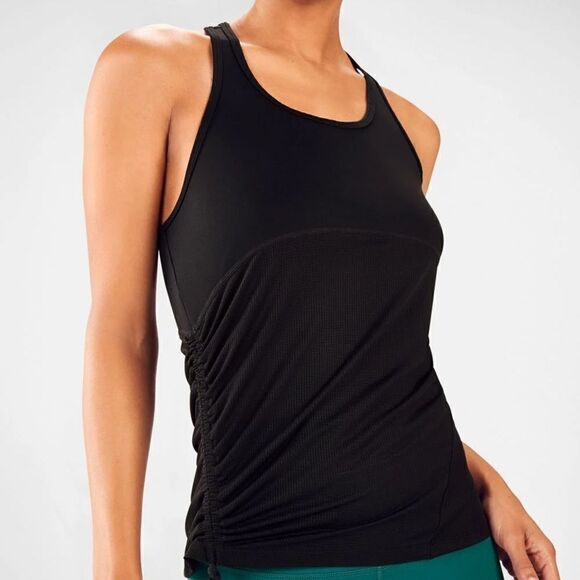 Fabletics Black Curved Cashel Cinched Tank - Picture 1 of 7